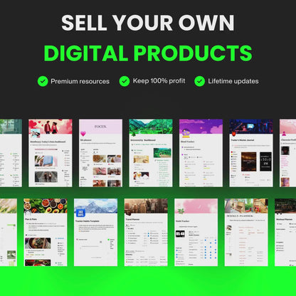 200+ Notion Templates: Notion Journals, Notion Calendars, Notion Planners, Bonuses, & Much More!